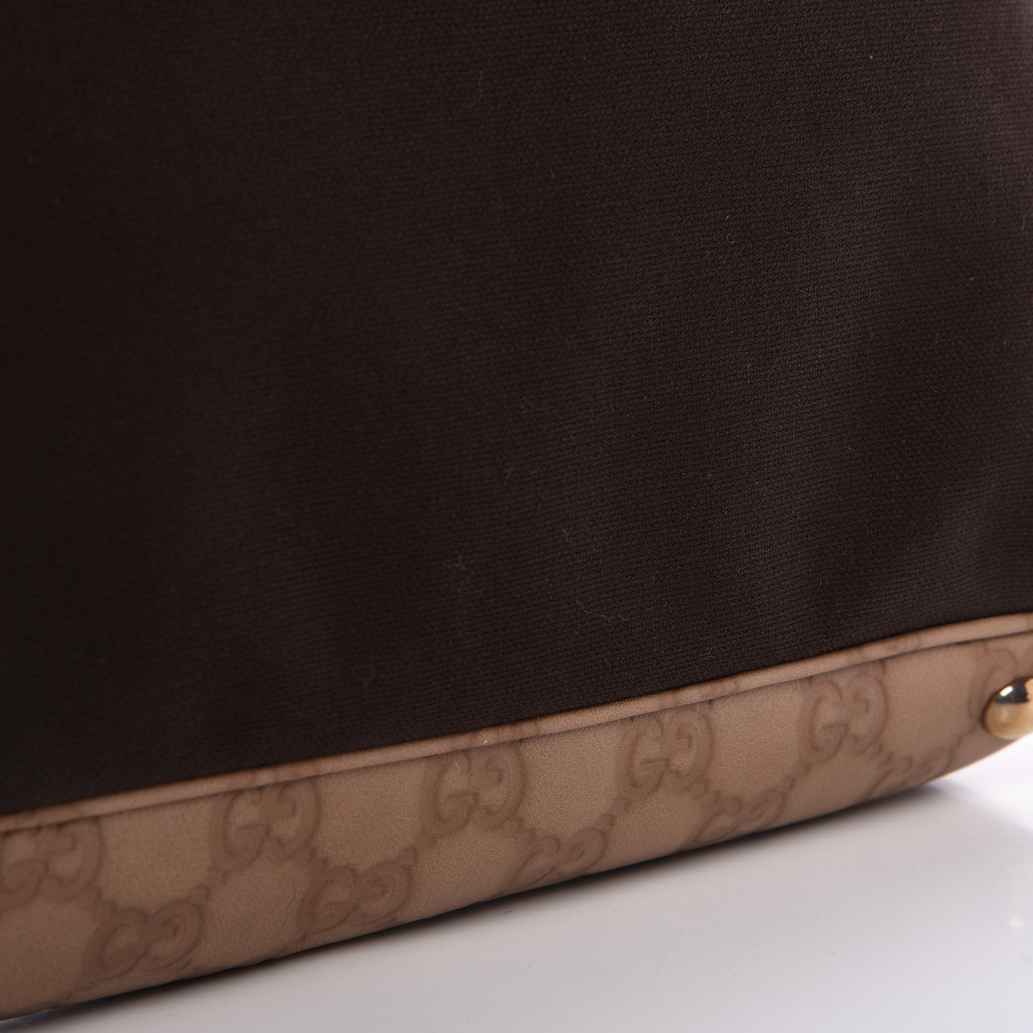 Gucci Guccissima Trim Canvas Hobo Brown 13 of 14