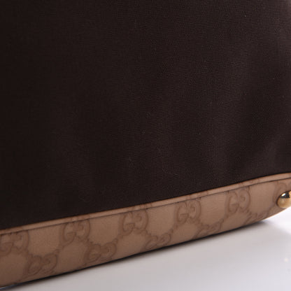 Gucci Guccissima Trim Canvas Hobo Brown 13 of 14