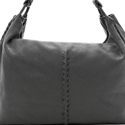 Bottega Veneta Washed Cervo Deerskin Shoulder Bag New Light Grey 6 of 9
