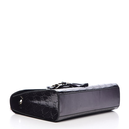 Gucci Shine Guccissima Medium Emily Chain Shoulder Bag Melanzana 4 of 12
