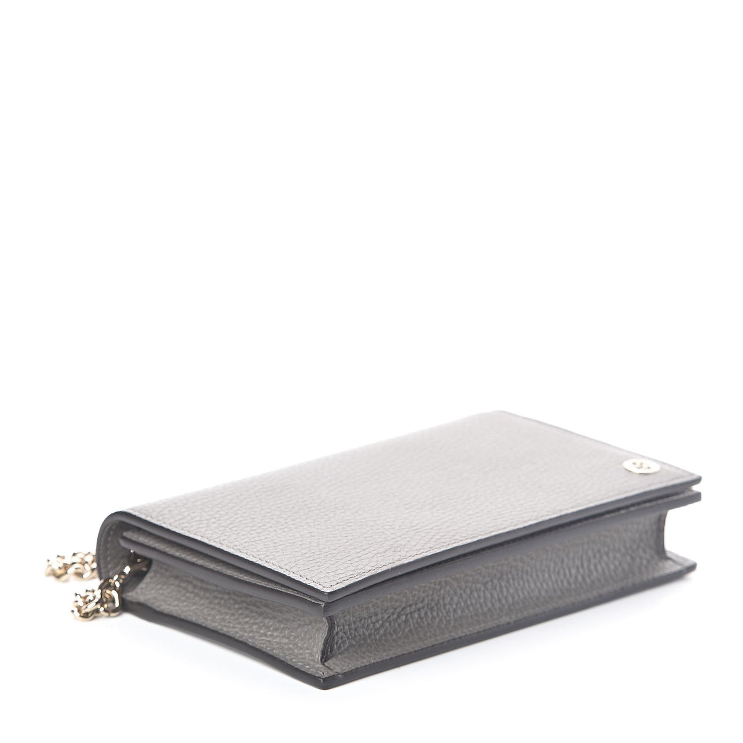 Dollar Calfskin Medium Betty Chain Wallet Loess