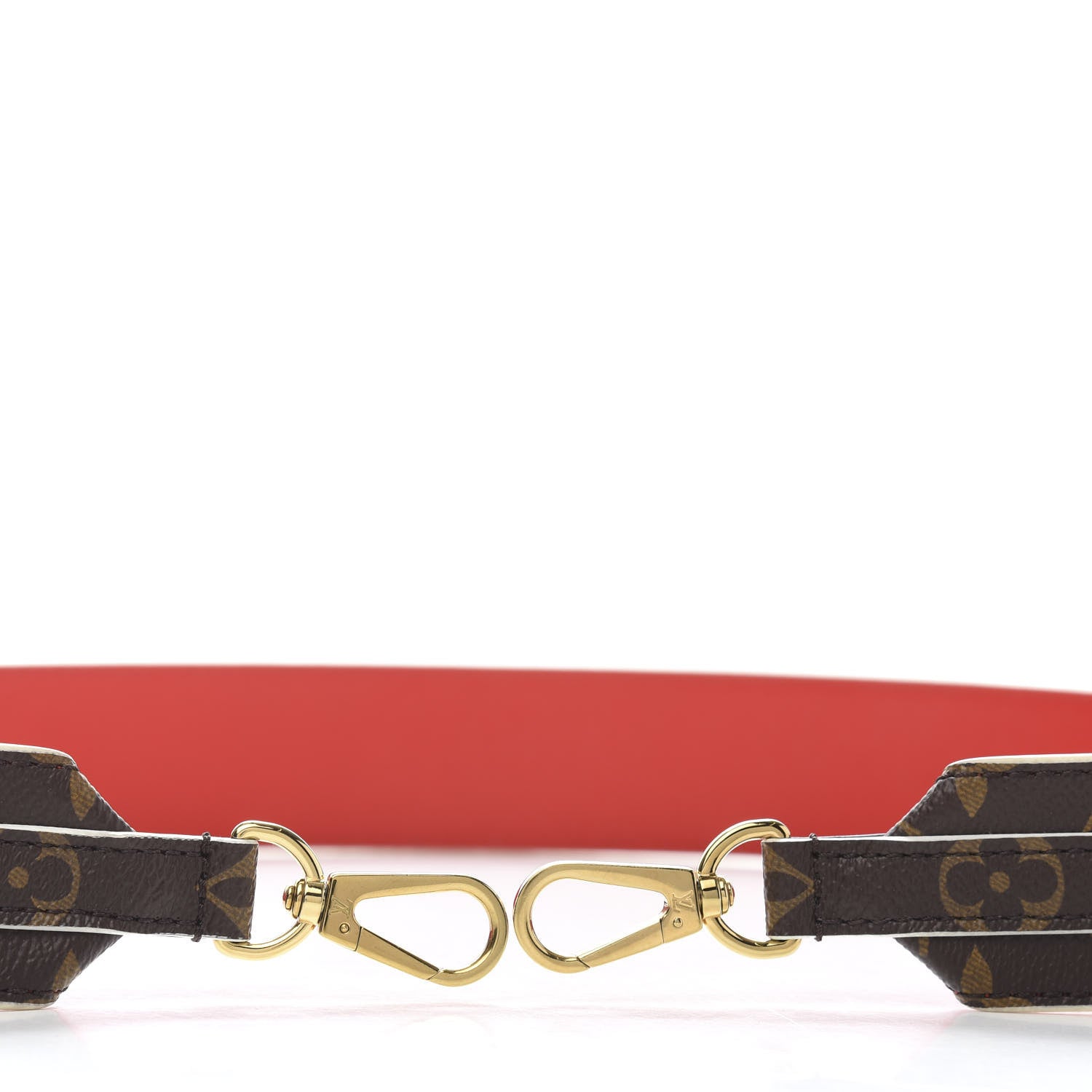 Louis Vuitton Monogram Bandouliere Shoulder Strap Red 3 of 4