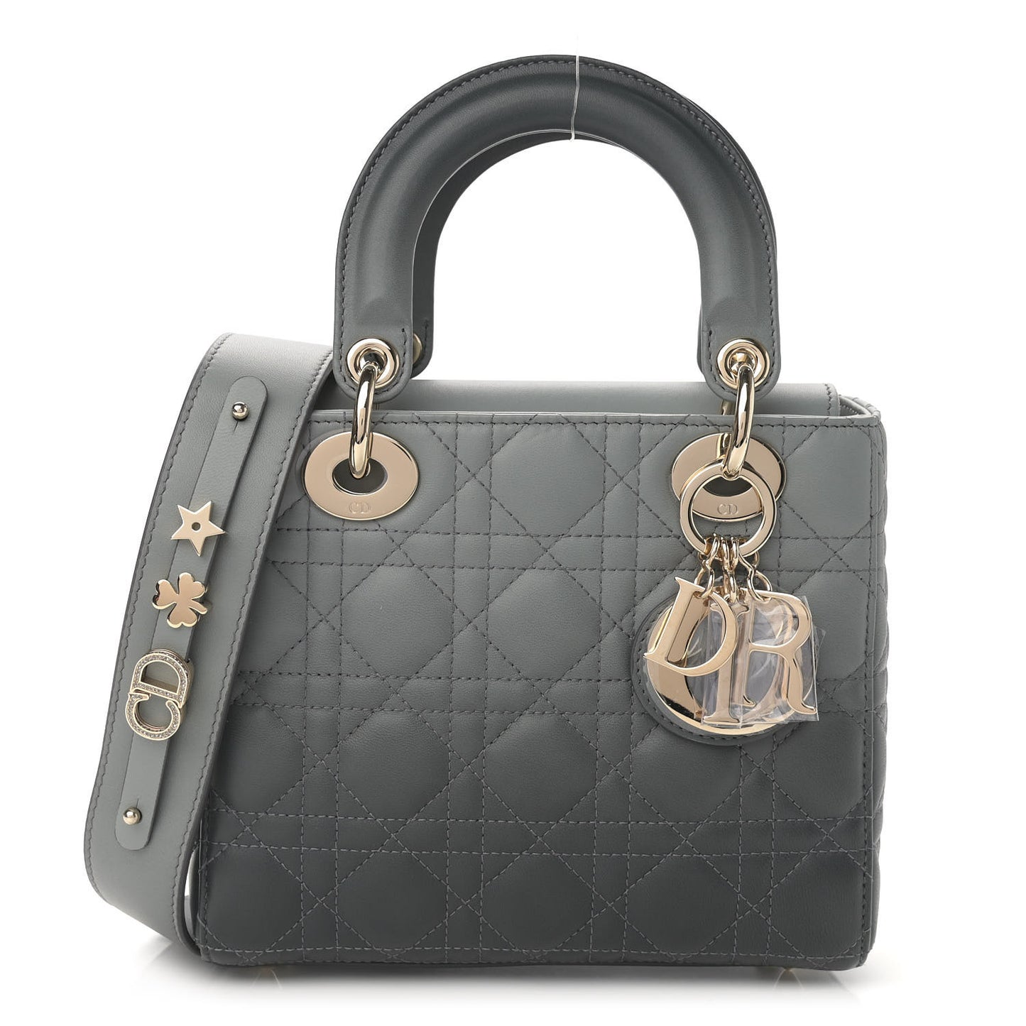 Lambskin Cannage Gradient Small My ABCDior Lady Dior Grey