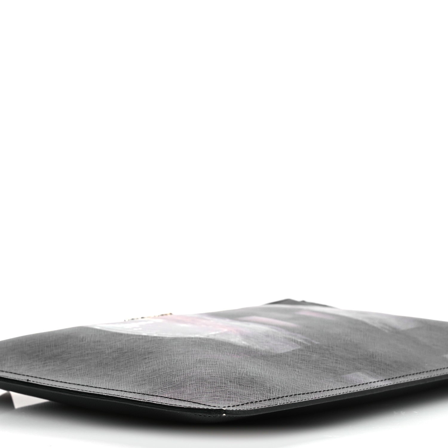 Givenchy Textured Coated Canvas Madonna Print Large Cosmetic Pouch Black 9 of 11