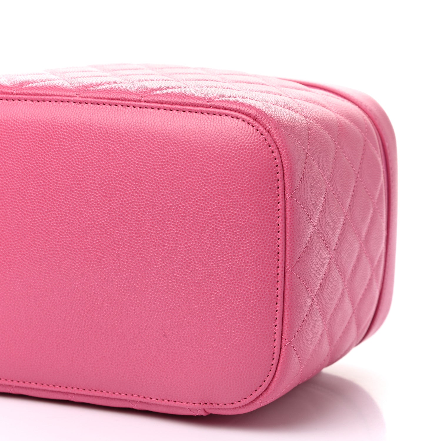 Chanel Caviar Quilted Large Vanity Pouch Pink 9 of 10