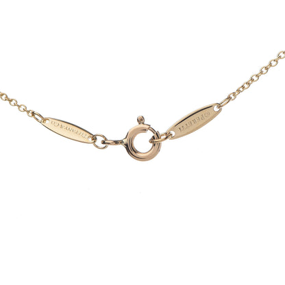 Tiffany 18K Yellow Gold Diamond .14ct Elsa Peretti Diamonds by the Yard Pendant Necklace 6 of 7