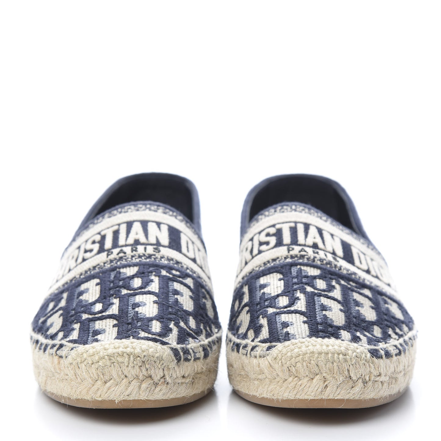 Oblique Embroidered Granville 15mm Espadrilles 38.5 Deep Blue
