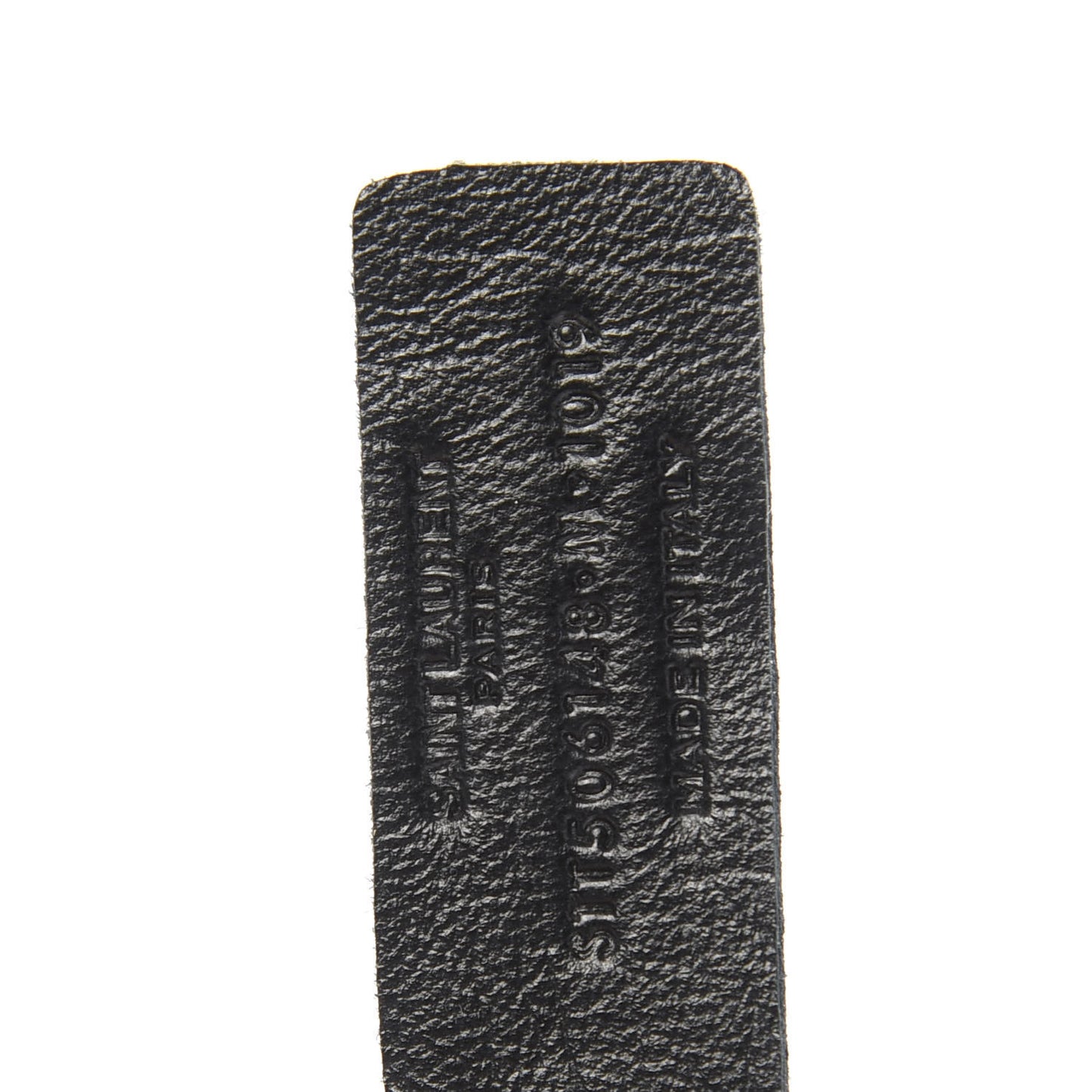 Calfskin ID Plaque Bracelet M Black