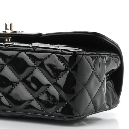 Chanel Patent Calfskin Quilted Mini Rectangular Flap Black 9 of 9
