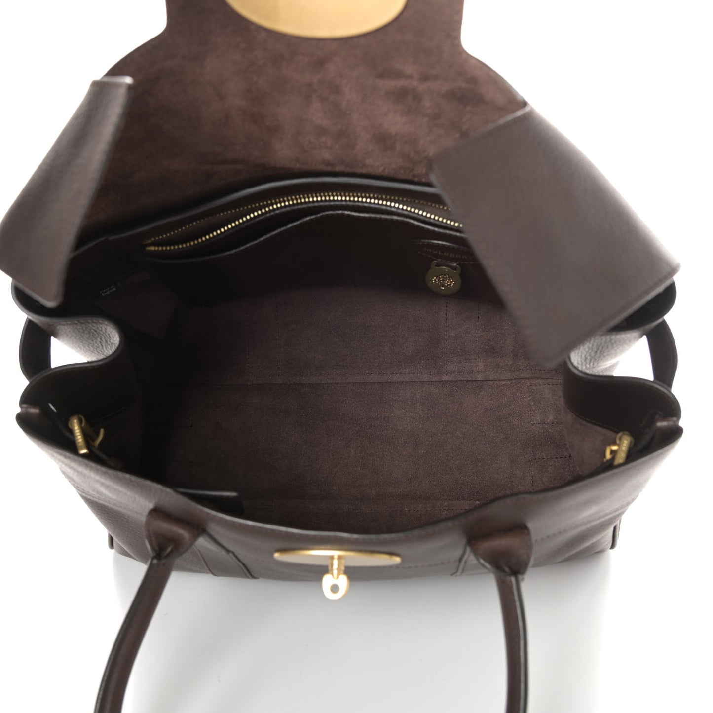 Classic Grain Calfskin Bayswater Chocolate