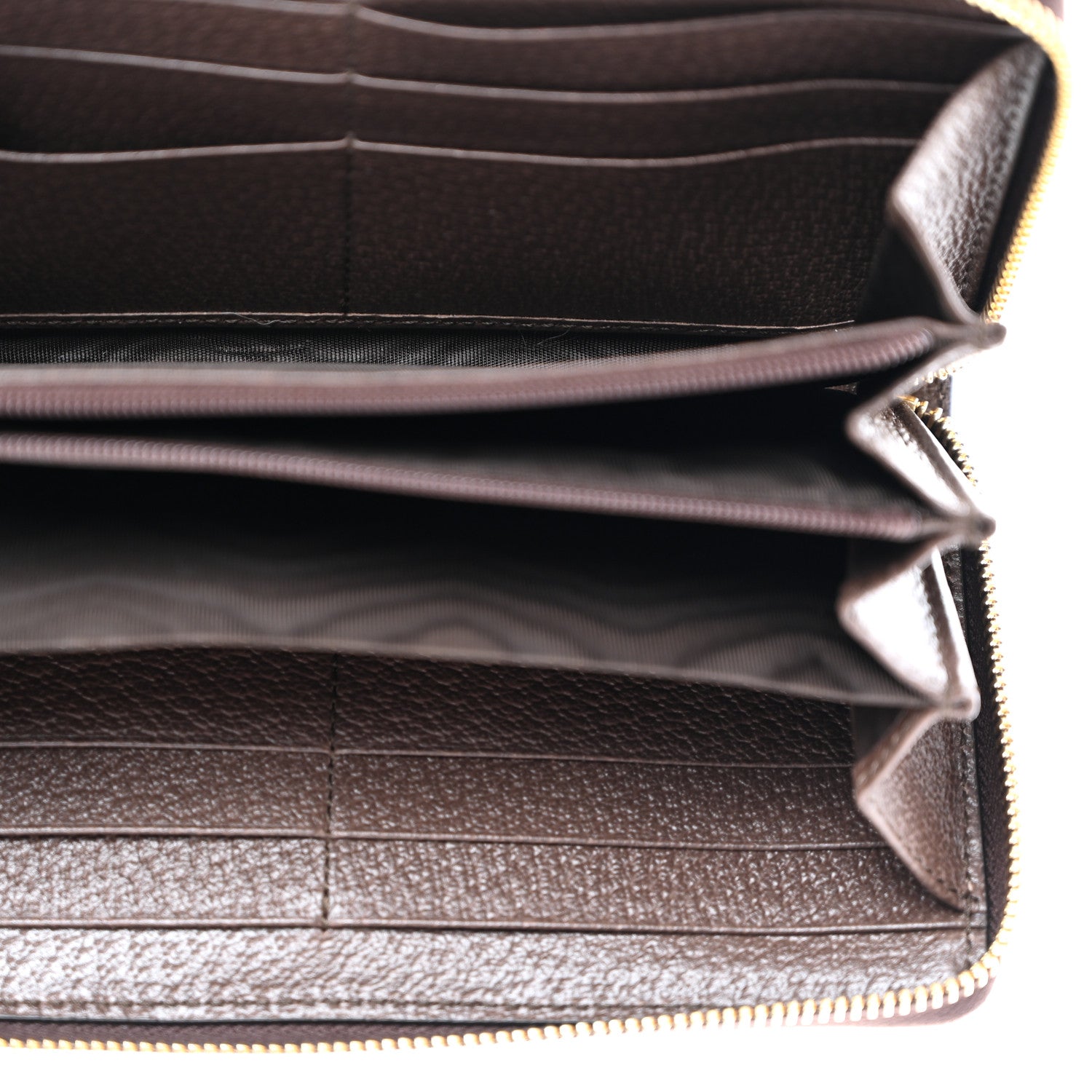 Gucci GG Supreme Monogram Web Ophidia Zip Around Wallet Brown 5 of 8