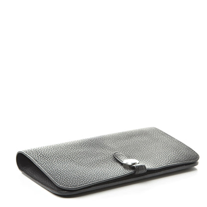 Hermes Togo Dogon Duo Wallet Black 5 of 12