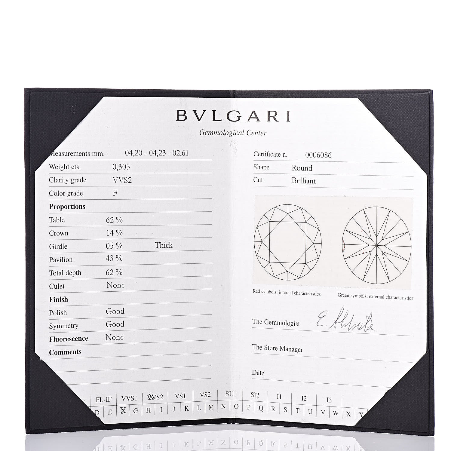 Bulgari Platinum Diamond Corona Engagement Ring 49 4.75 8 of 8