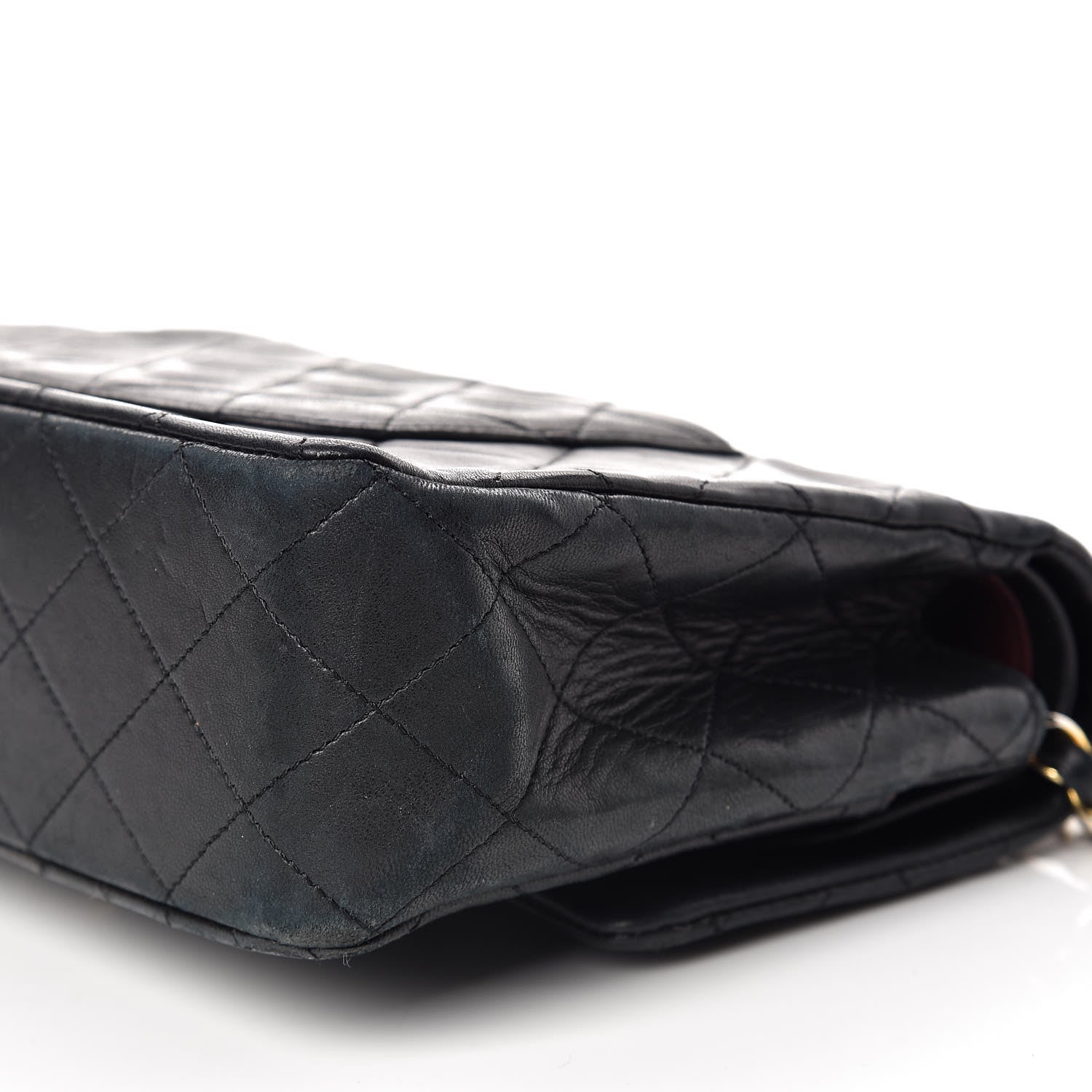 Chanel Lambskin Quilted Medium Double Flap Black 14 of 14