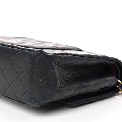 Chanel Lambskin Quilted Medium Double Flap Black 14 of 14