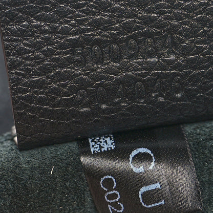 Gucci Pebbled Calfskin Large Logo Portfolio Clutch Black 7 of 10