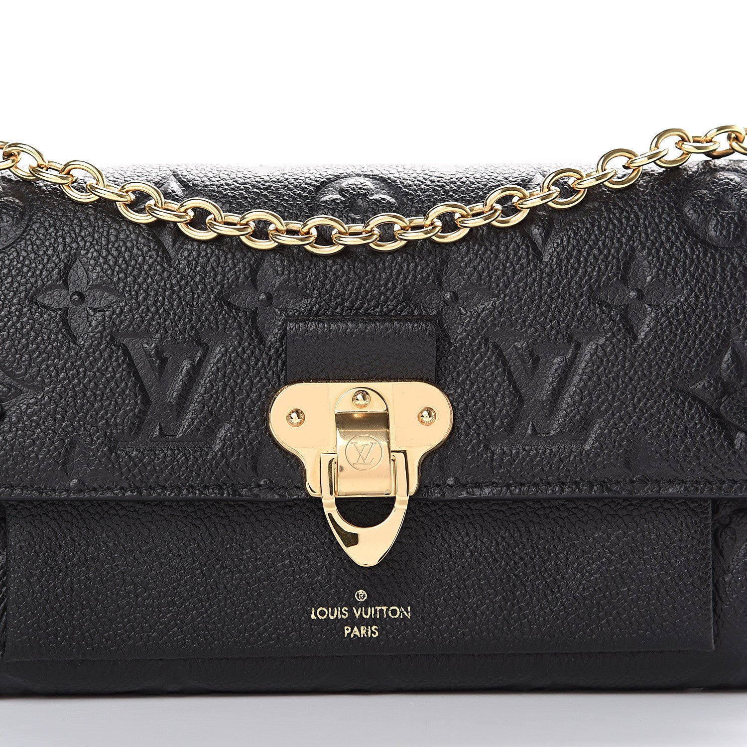 Louis Vuitton Empreinte Vavin Chain Wallet Black 7 of 9