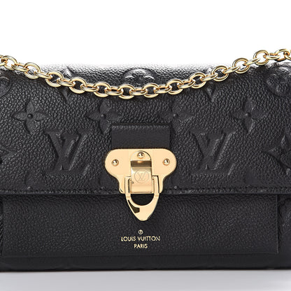 Louis Vuitton Empreinte Vavin Chain Wallet Black 7 of 9