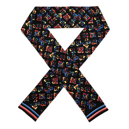Louis Vuitton Silk Monogram Rainbow Bandeau Black 1 of 5