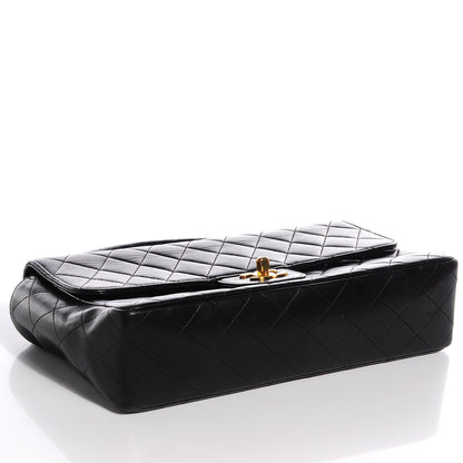 Chanel Lambskin Quilted Medium Rectangular Kelly Flap Bag Black 4 of 8