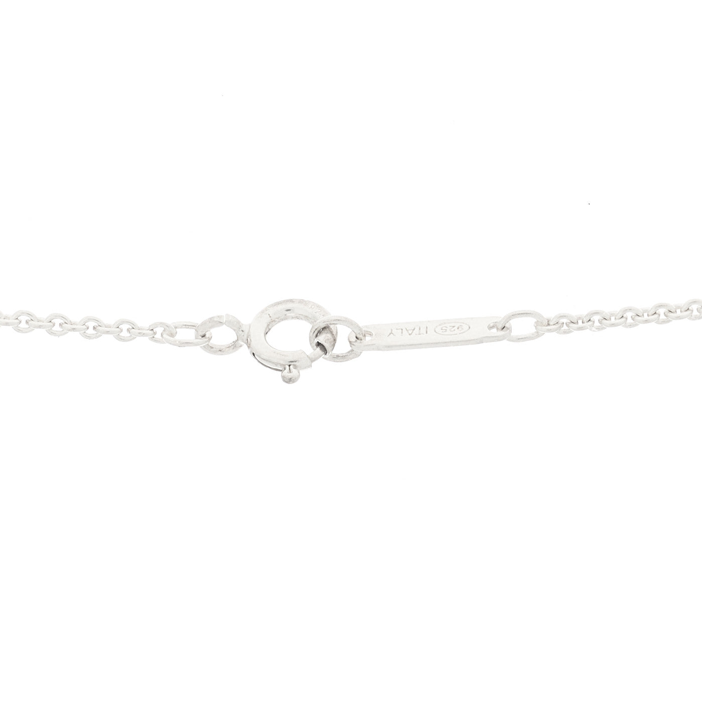Tiffany Sterling Silver 1837 Square Pendant Necklace 4 of 5
