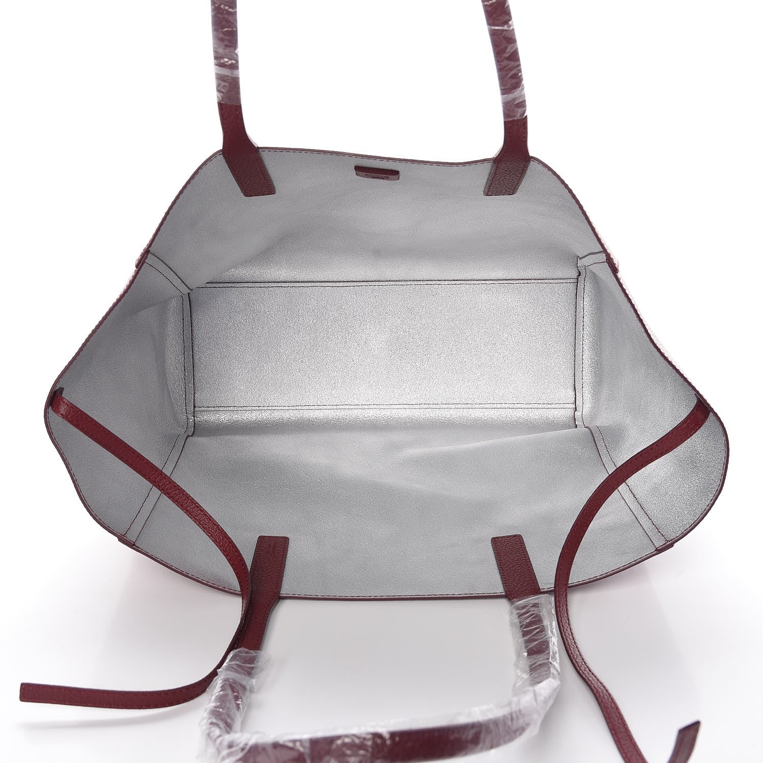 MCM Grained Calfskin Medium Reversible Wandel Tote Ruby Tan 8 of 12