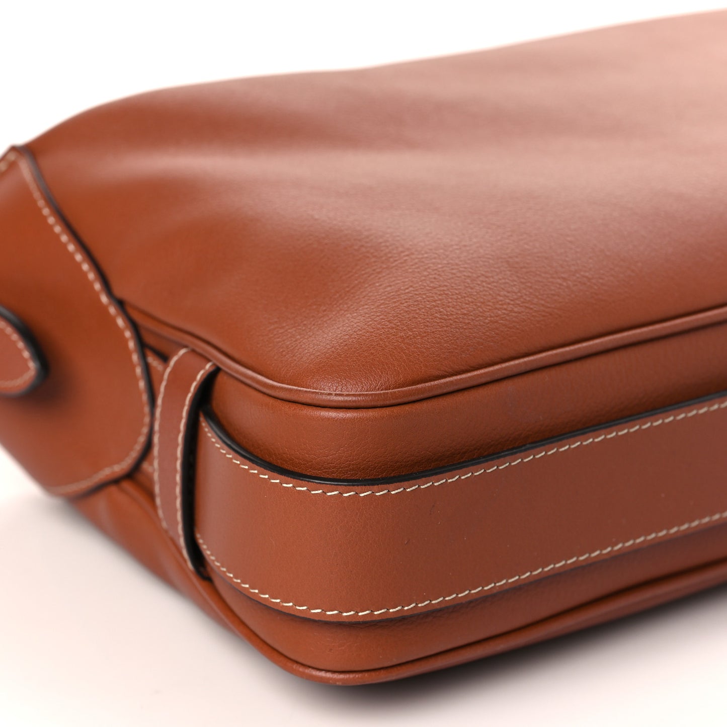 Supple Calfskin Medium Romy Shoulder Bag Tan
