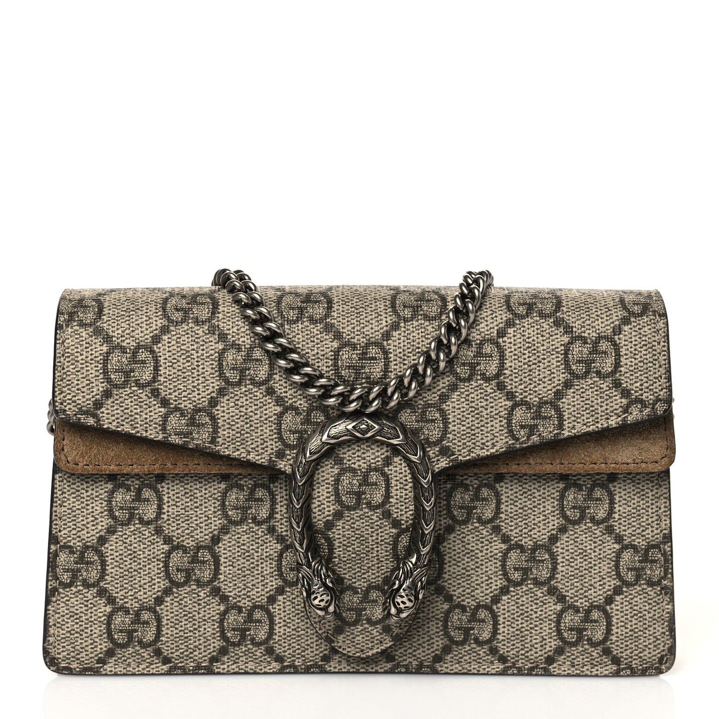 GG Supreme Monogram Super Mini Dionysus Shoulder Bag Taupe