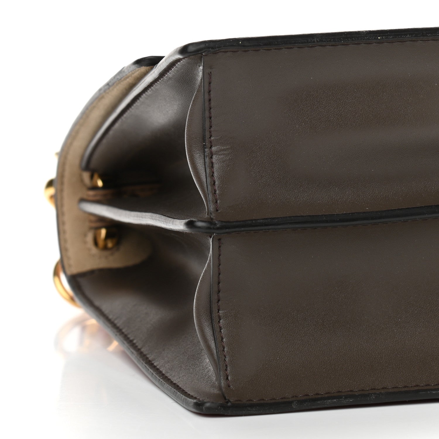 Fendi Calfskin Kan I Shoulder Bag Red Multicolor 10 of 11