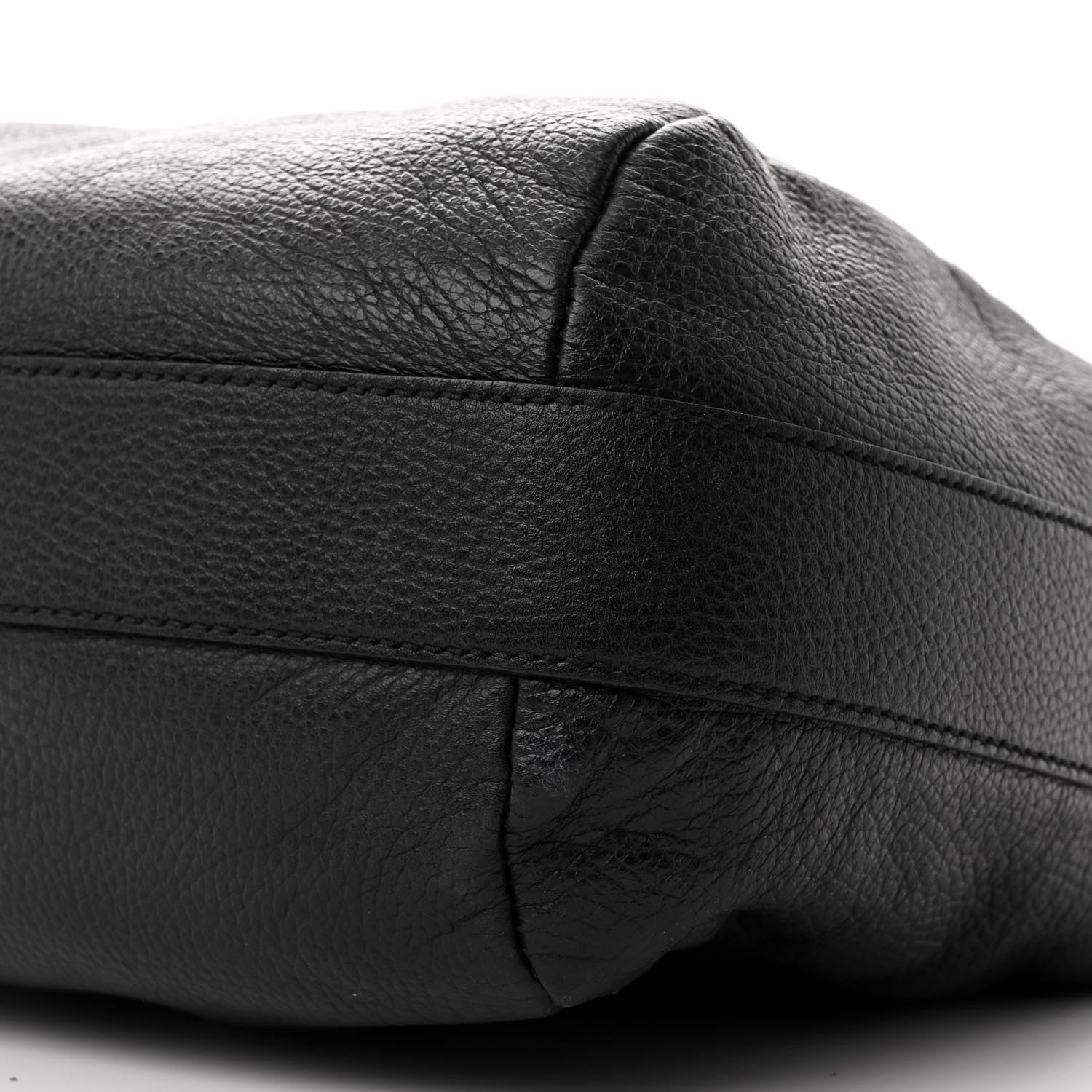 Gucci Grained Calfskin Bamboo Bar Hobo Black 10 of 11