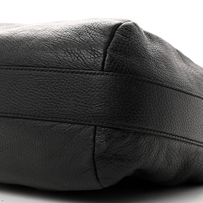 Gucci Grained Calfskin Bamboo Bar Hobo Black 10 of 11