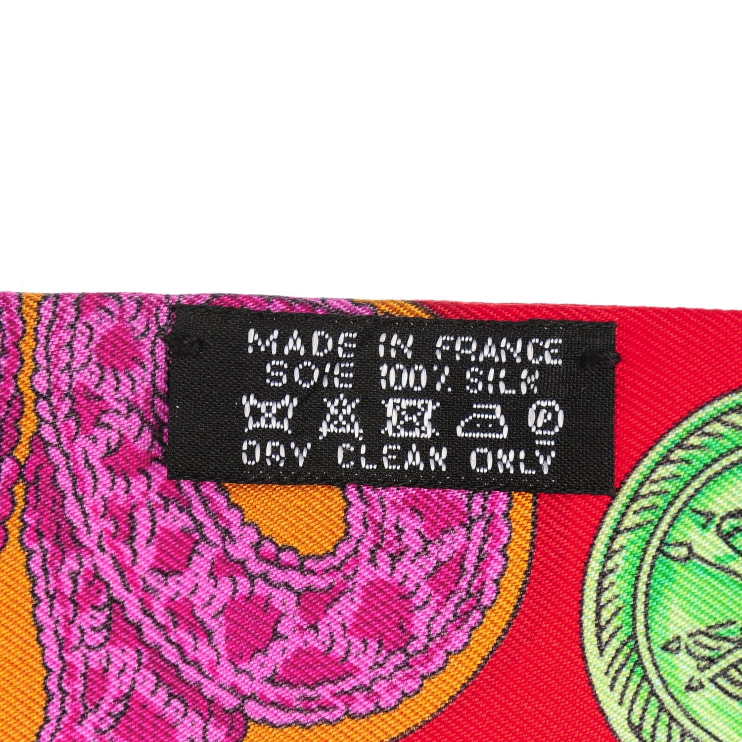 Hermes Silk Epaulettes Twilly Rouge Ocre Fuchsia 3 of 6