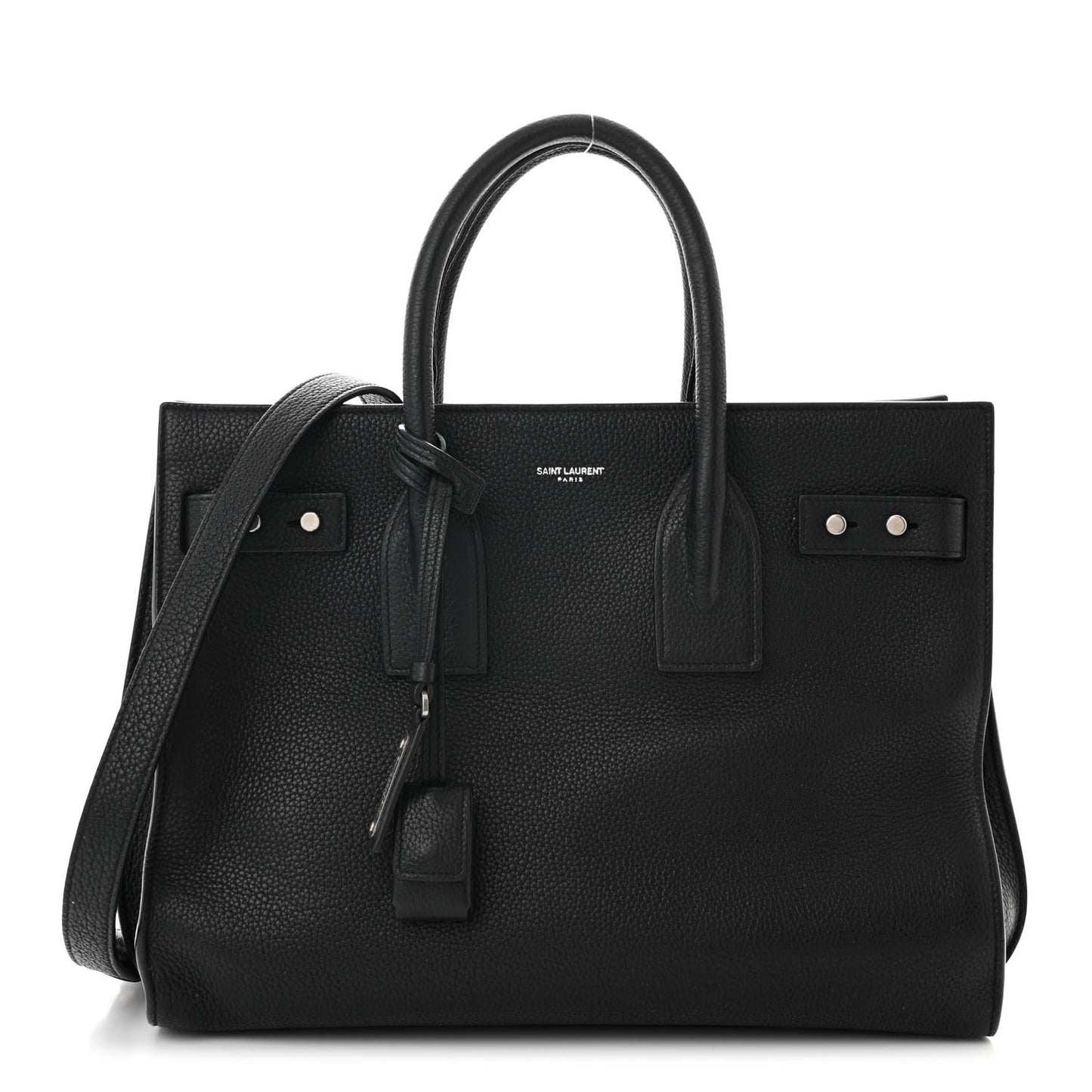 Grained Calfskin Small Supple Sac De Jour Black