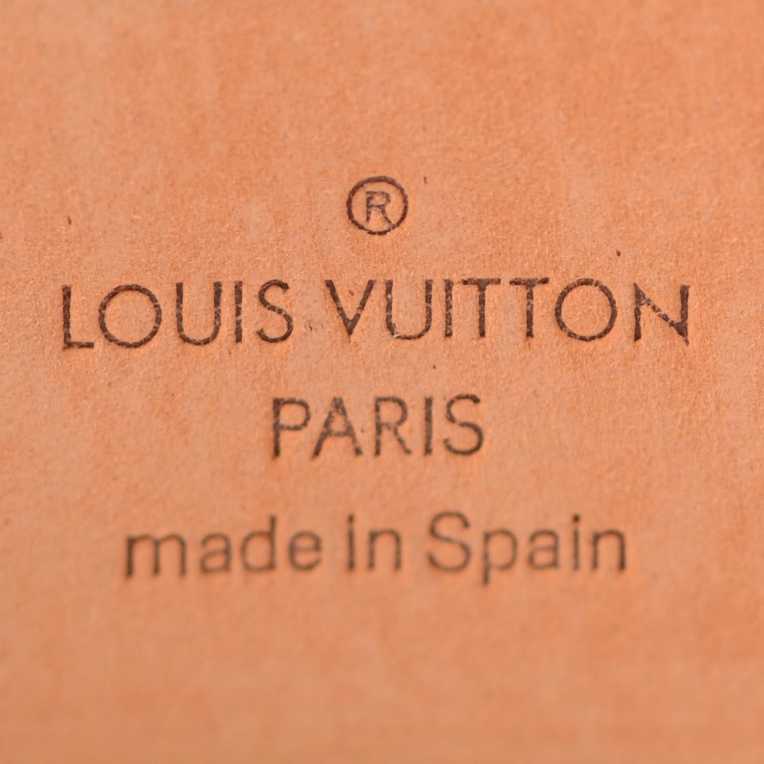 Louis Vuitton Monogram Ceinture Belt w Silver Buckle 80 32 7 of 9