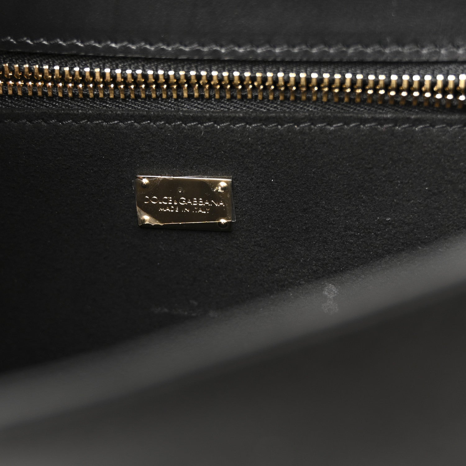 Dolce & Gabbana Satin Crystal DG Logo Flap Crossbody Bag Black