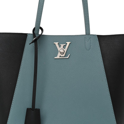 Louis Vuitton Calfskin Lockme Cabas Sky Black 7 of 11