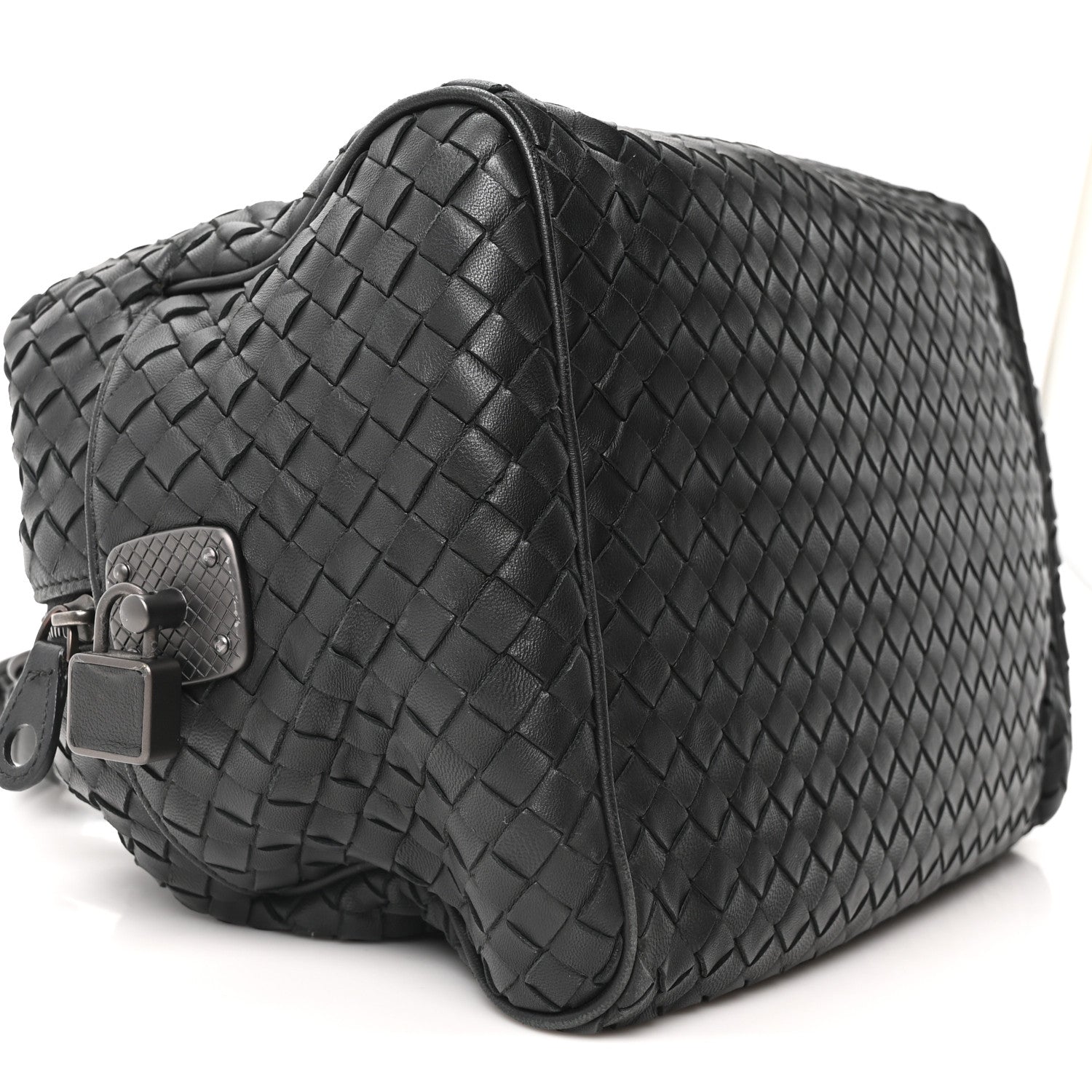 Bottega Veneta Nappa Intrecciato Boston Black 9 of 10