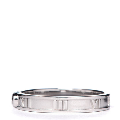 Tiffany 18K White Gold Diamond Atlas Solitaire Band Ring 56 7.5 3 of 6