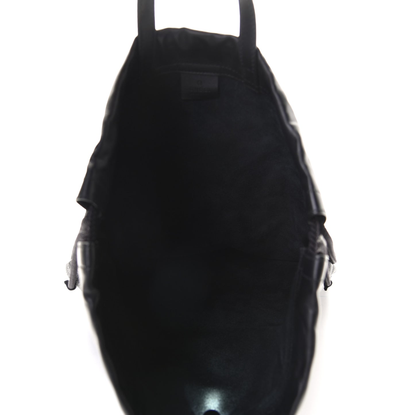 Calfskin Coco Capitan Logo Drawstring Backpack Black