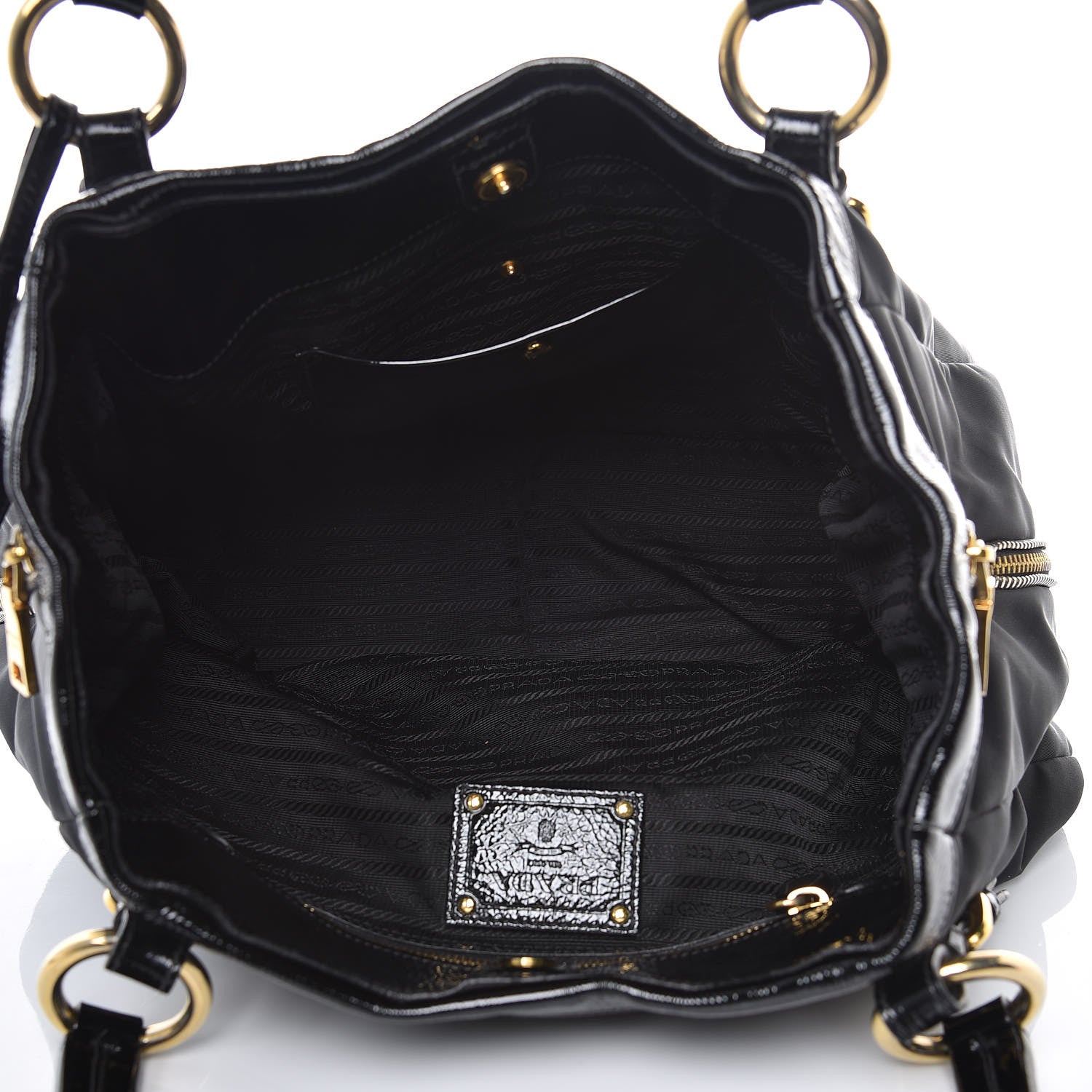 Prada Tessuto Nylon Spazzolato Tote Black 5 of 10