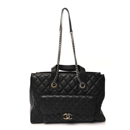 Chanel Caviar Quilted Large Casual Pocket Tote Black 1 of 11