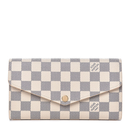Louis Vuitton Damier Azur Sarah Wallet NM 1 of 8