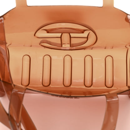 Telfar x MELISSA Jelly Medium Shopping Bag Clear Brown 5 of 11