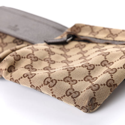 Gucci GG Monogram Double Pocket Belt Bag Dark Brown 8 of 10