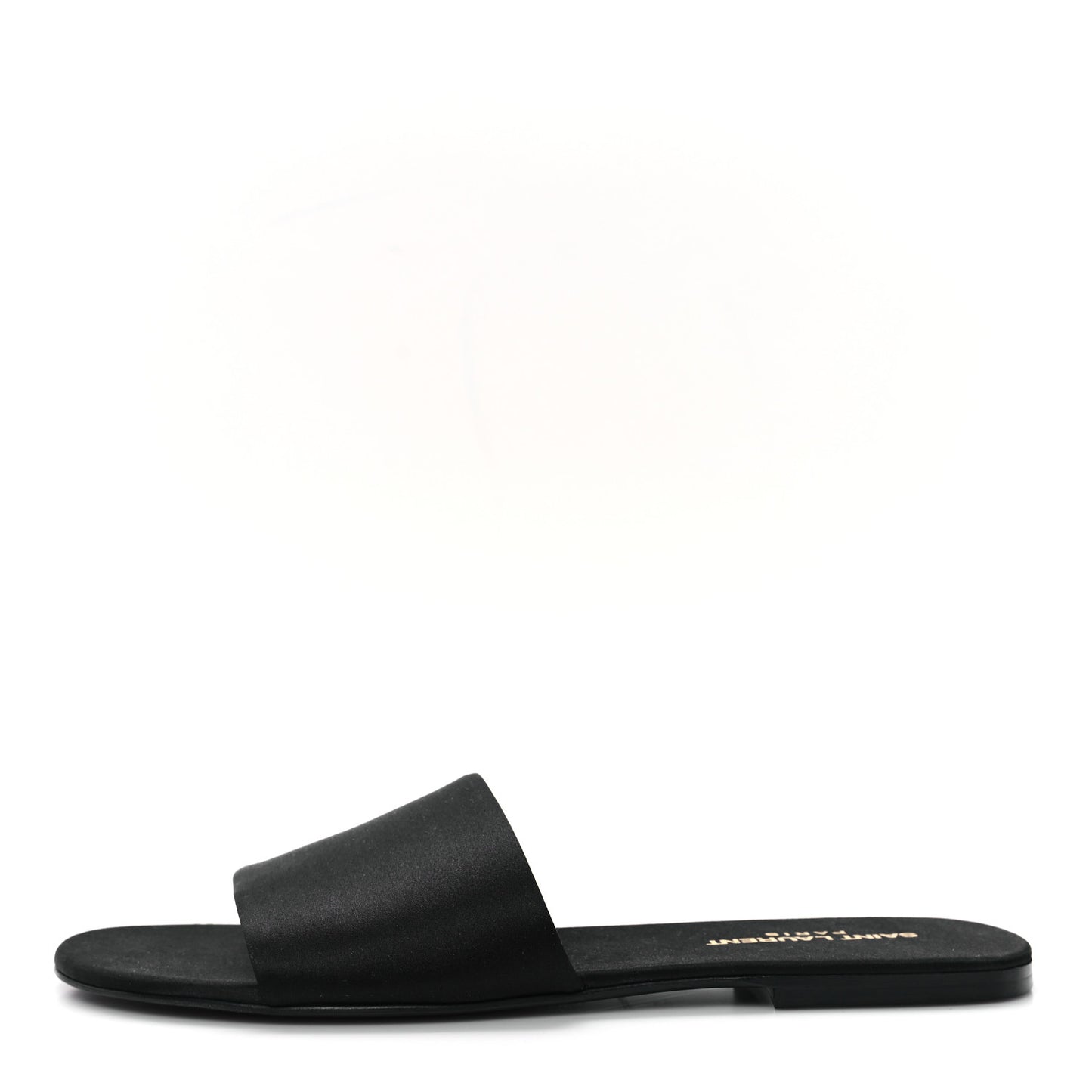 Satin Mens Carlyle Slide Sandals 41 Black