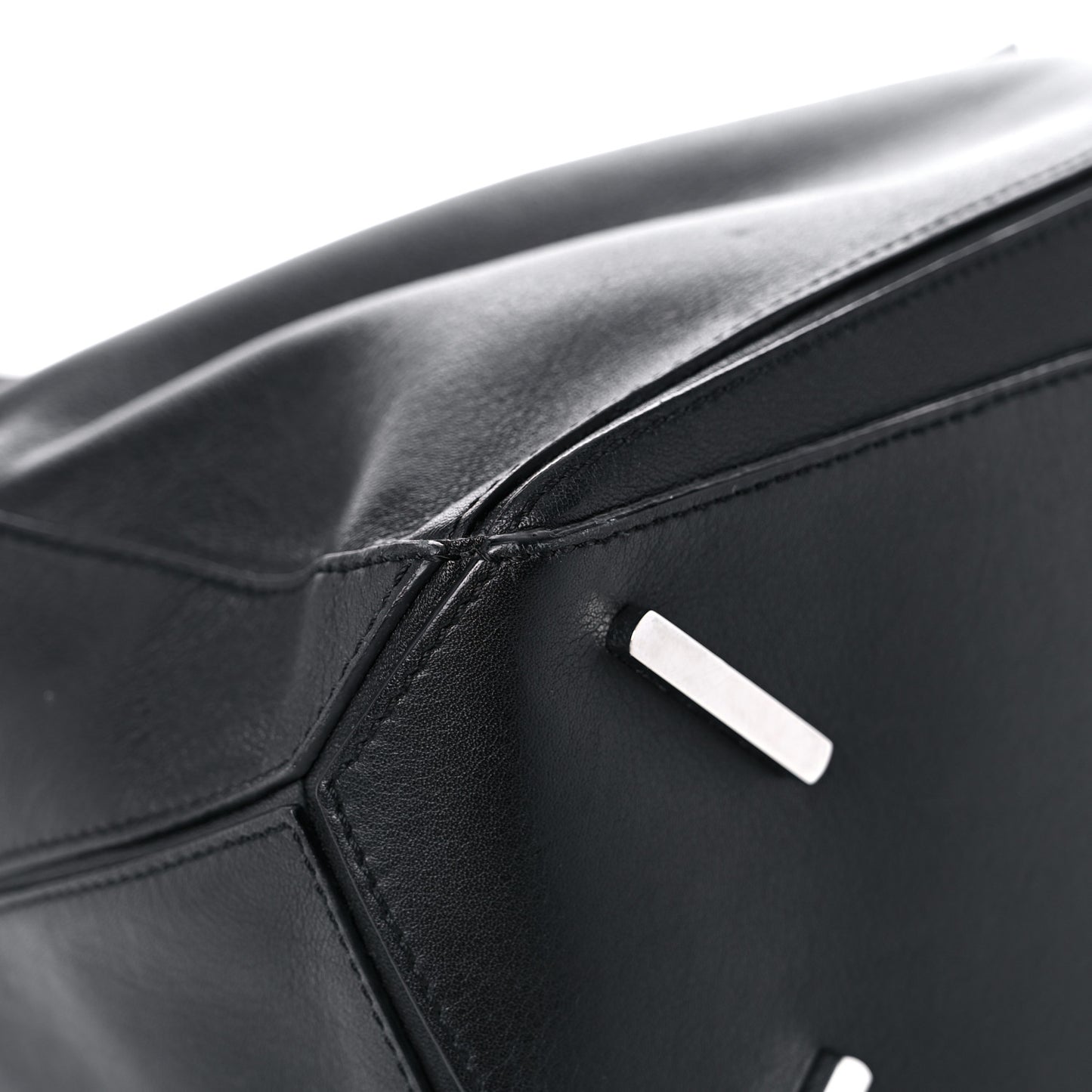 Calfskin Medium Puzzle Bag Black