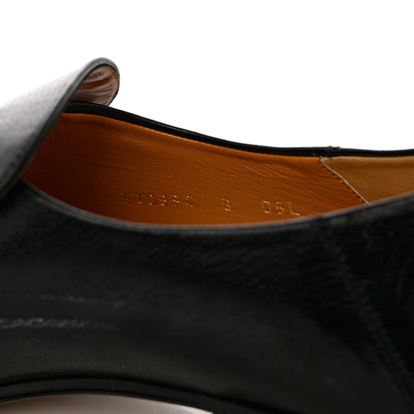 Goatskin Mens Horsebit Loafers 8 Black