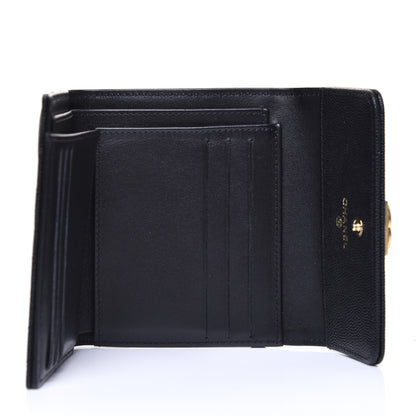 Chanel Caviar Quilted Compact Boy Wallet Black 5 of 12