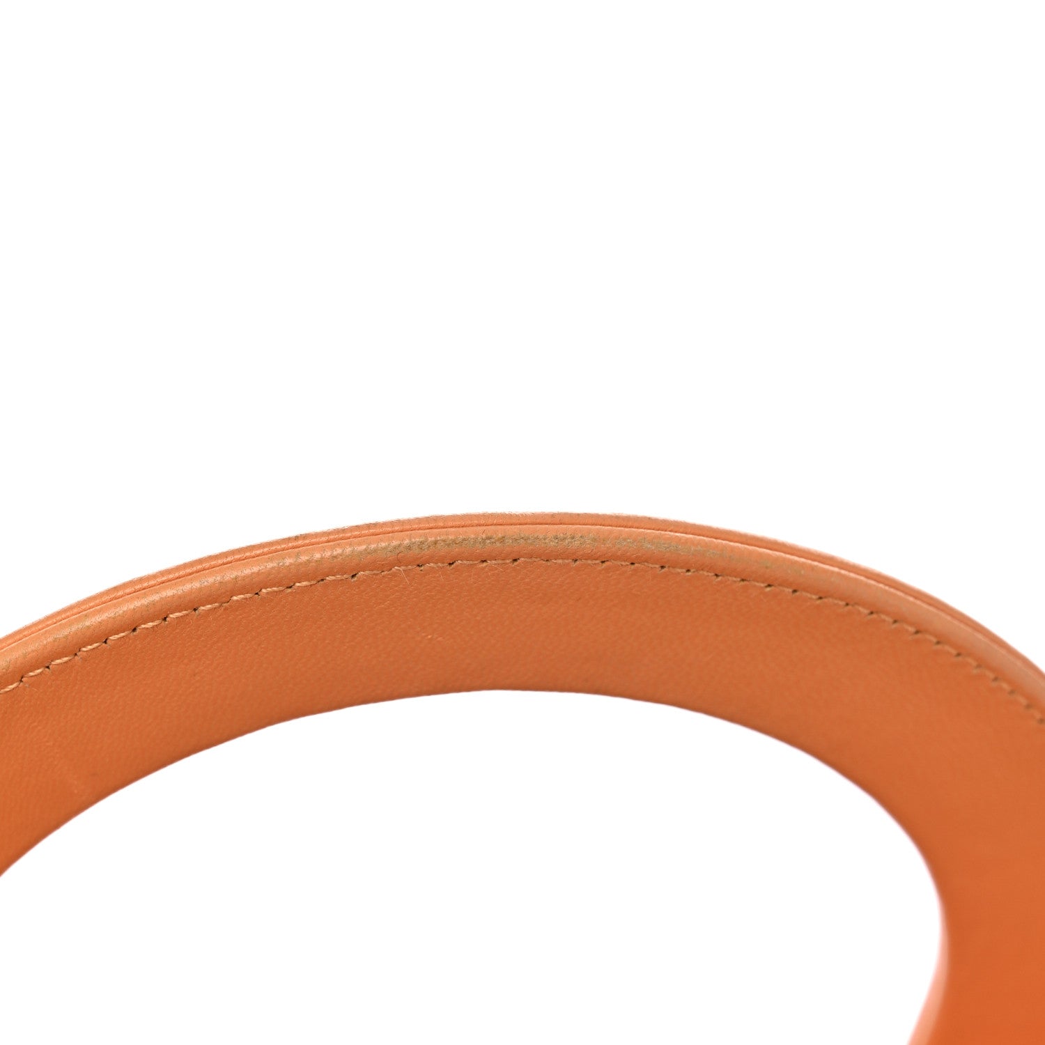 Christian Dior Lambskin Cannage Medium Lady Dior Orange 12 of 16
