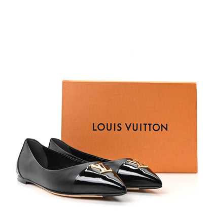 Louis Vuitton Lambskin Capucines Flat Ballerinas 36.5 Black 10 of 10